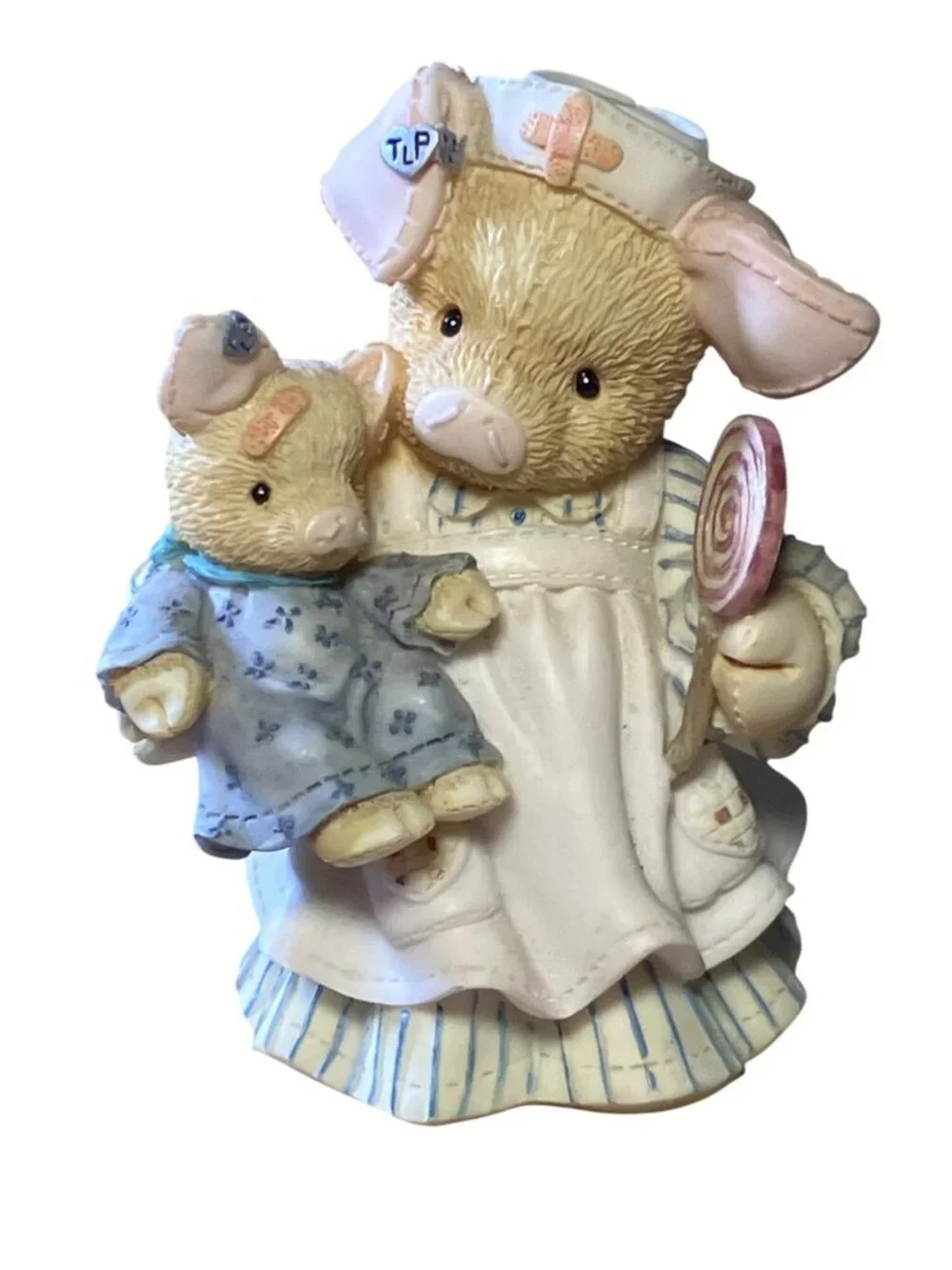 Youll Be Just Swine Figurine By Enesco 1995 Mary Rhyner Nadig Nurse Pig Collecti